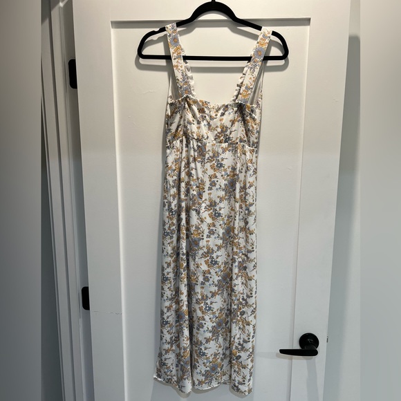 Cinched Neck Slip Midi Dress - Picture 6 of 7